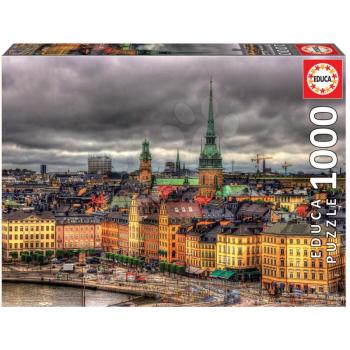 Educa puzzle Views of Stockholm 1000 darabos és fix ragasztó 17664 kép