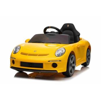 Elektromos autó RUF GT 12V, sárga, Nyitható ajtók, 2.4 GHz távirányító, LED fény kép