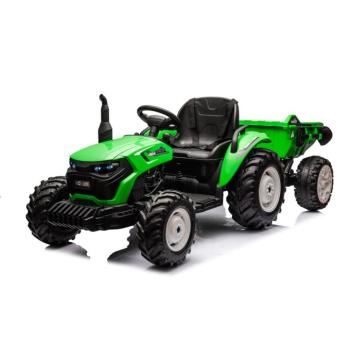 Elektromos gyerek traktor utánfutóval HC-306 24V világoszöld kép