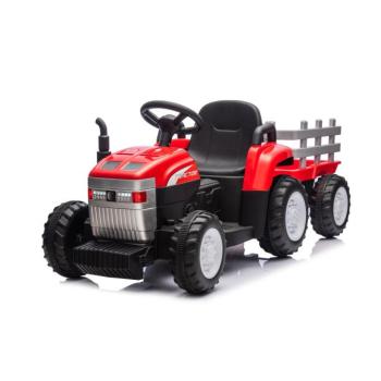 Elektromos gyermek traktor utánfutóval Farm 24V 2x45W piros kép