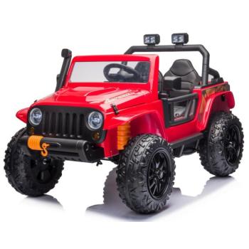 Elektromos játékautó Jeep 4Speed 4x45W piros kép