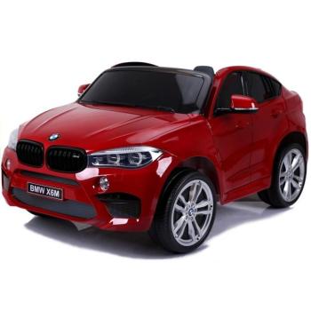 Elektromos kisautó BMW X6 M kétüléses XXL pirosra festve kép