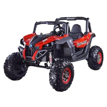 Elektromos kisautó Buggy SuperStar 4x4 pirosra festve kép