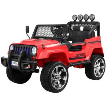 Elektromos kisautó Jeep Raptor 4x4 piros