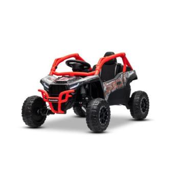 Elektromos kisautó Kawasaki TERYX KRX 1000 12V, piros, egyszemélyes, hátsó rugós felfüggesztés kép