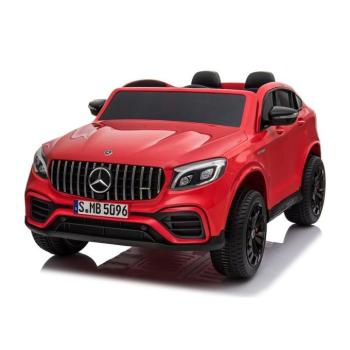 Elektromos kisautó Mercedes-Benz GLC 63S 4x4 kétüléses pirosra festve kép
