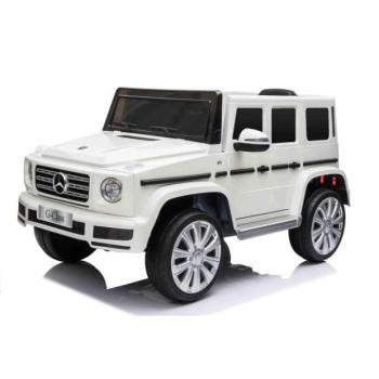 Elektromos kisautó Mercedes G500 12V, fehér, 2,4 GHz távirányító, USB / SD Bemenet, o kép