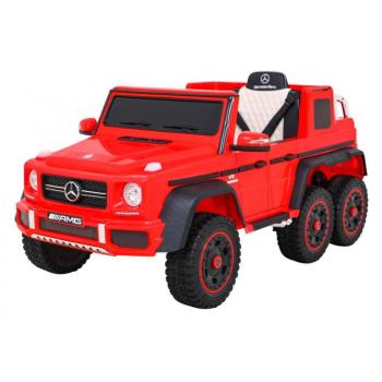 Elektromos kisautó Mercedes G63 4x4 piros kép