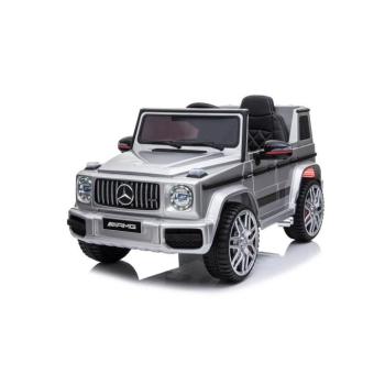 Elektromos kisautó Mercedes G63 AMG ezüstre festve
