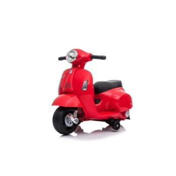 Elektromos motor Vespa GTS, piros, segédkerekekkel, Licenc, 6V Akku, 30W