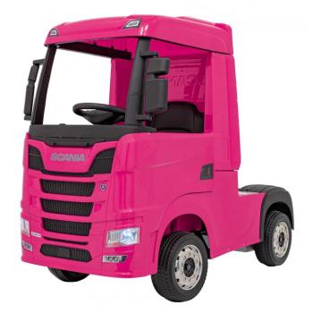 Elektromos teherautó Scania R-SERIE 4x4 rózsaszín kép