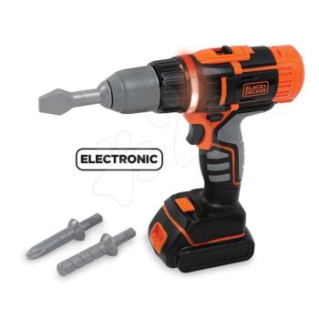 Elektronikus fúrógép Black&Decker Smoby hanggal fénnyel és 2 fúrószárral kép