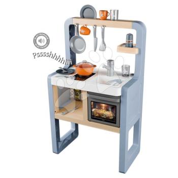 Elektronikus játékkonyha Rosemary Kitchen Smoby hanggal 19 kiegészítővel 51 cm magas munkapulttal