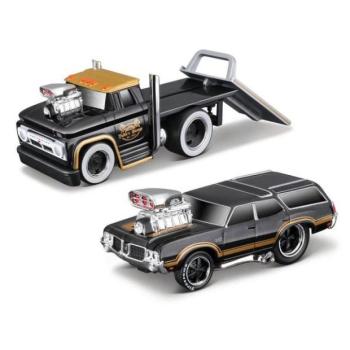 Élelmiszer - Izom szállítások - 1966 Chevrolet C60 lapos ágy 1970 Oldsmobile Vista Cruiser, 1:6 kép
