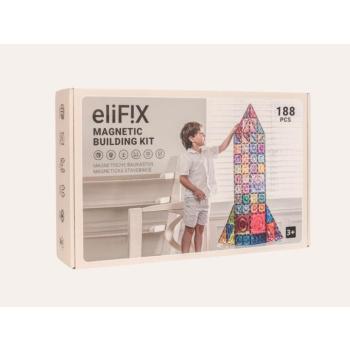 EliFix színes mágneses építőjáték pasztell - 188 db (sérült csomagolás) kép