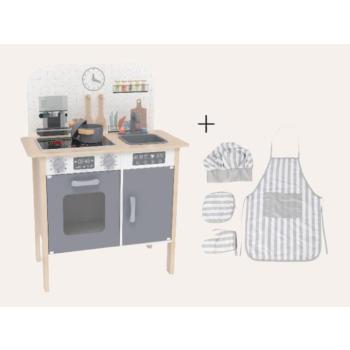 eliNeli Classic fa konyha tartozékokkal + INGYENES textil kiegészítőkkel kép