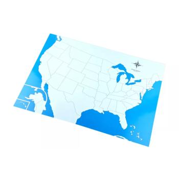 Ellenőrző térkép - USA Új - feliratok nélkül kép
