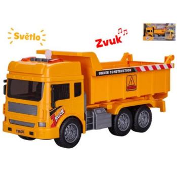 Építő dömper 27 cm lendkerekes, elemes, fénnyel és hanggal kép