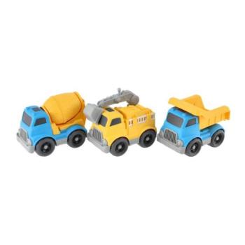 Építőipari autó 3db szabadon futó 7x10cm