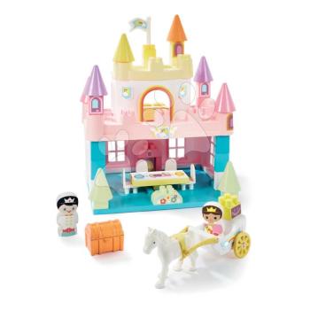 Építőjáték Szivárványkastély Rainbow Castel Abrick Écoiffier hintóval és 2 figurával 18 hó-tól kép