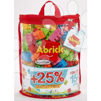 Építőjáték táskában Abrick Écoiffier 120 darabos + 25% ingyen (150 kocka) 18 hó-tól kép