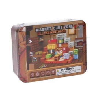 Építőkészlet Magnet Cube Zone - Kabin Belső 48 darab kép