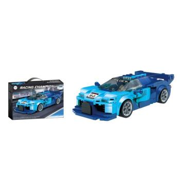 Építőkészlet sportautó Racing Champion 284 darabos kék kép