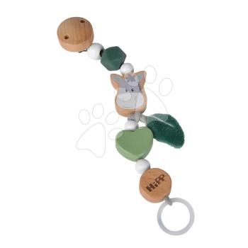 Fa cumitartó lánc Baby Hipp Dummy Chain Eichhorn gyöngyökkel 19 cm 0 hó-tól kép