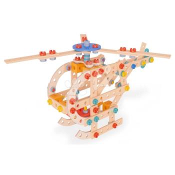 Fa építőjáték helikopter Construct Helicopter Eichhorn 2 modell 209 drb 5 évtől kép