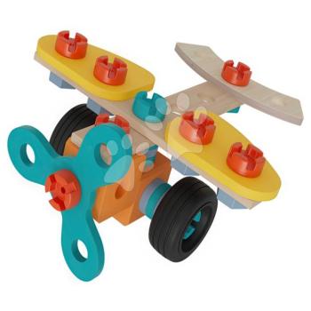 Fa építőjáték repülőgép Construct Mini Plane Eichhorn 1 modell 35 drb 3 évtől kép