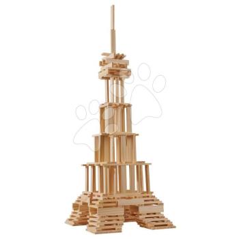 Fa építőkockák mintákkal Wooden Construction Kit Eichhorn 200 drb 24 hó-tól kép