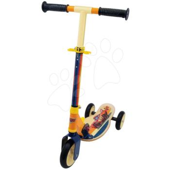 Fa háromkerekű roller Cars 3 Wheels Foldable Scooter Smoby összecsukható magasságilag állítható csúszásmentes halk kép