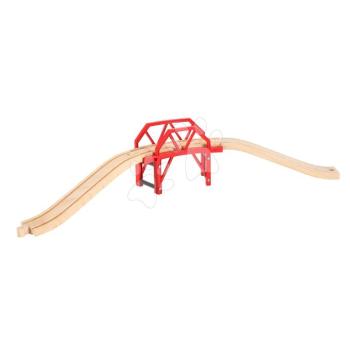 Fa híd kanyarral Curved Bridge BRIO 4 részes kép