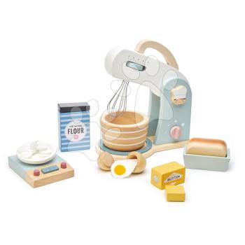 Fa konyhai robotgép Home baking set Tender Leaf Toys mérleggel, tállal és élelmiszerrel kép