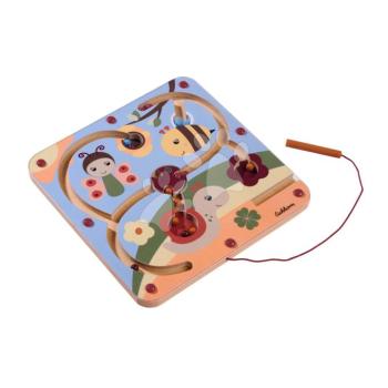 Fa mágneses játék Magnetic Maze Game Eichhorn labirintus 4 állatmotívumos pályával kép