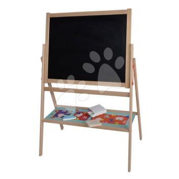 Fa mágneses tábla Standing Blackboard Eichhorn összecsukható 12 kiegészítővel kép