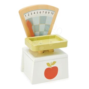 Fa mérleg Market Scales Tender Leaf Toys élelmiszerek lemérésére kép