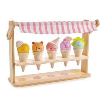 Fa mosolygós fagylaltozó Scoops and Smiles Tender Leaf Toys 5 fajta fagyi gombóccal kép