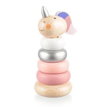 Fa pattintható gyűrűk Unicorn, Pink kép