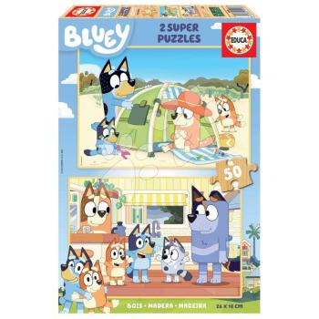 Fa puzzle Bluey Educa 2x50 darabos kép