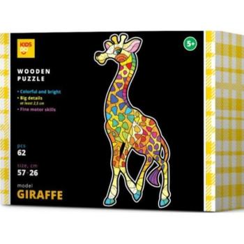 Fa puzzle készlet Zsiráf kép