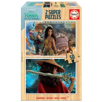 Fa puzzle Raya and the Last Dragon Educa 2x50 darabos 5 évtől kép