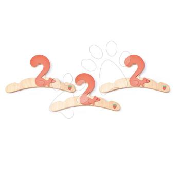 Fa ruhafogas Squirrel hanger Set Tender Leaf Toys mókussal, 3 darab a csomagban kép
