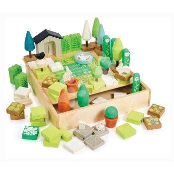 Fa kert kirakós My Little Garden Designer Tender Leaf Toys 67-darabos készlet dobozban kép