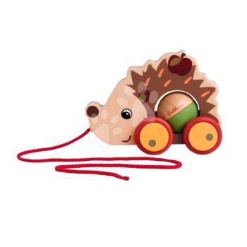 Fa süni hanggal Pull Back Hedgehog Eichhorn vontatókötéllel hossza 16 cm 12 hó-tól kép