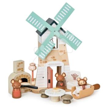 Fa szélmalom Penny Windmill Tender Leaf Toys kenyérsütő kemencével és 3 egérfiguráva kép