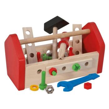 Fa szerszámok Tool Box Eichhorn különböző összeszerelhető elemek 30 darabos kép