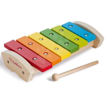 Fa xilofon Wooden Xylophone Eichhorn kalapáccsal 6 különböző hangnemmel 24 hó-tól kép