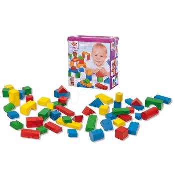 Fakockák színesek Coloured Wooden Blocks XL Baby Eichhorn extra nagy 50 db 40 mm magas 12 hó-tól kép