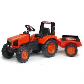 Falk Lábbal hajtós traktor 2060AB Kubota M6 utánfutóval kép